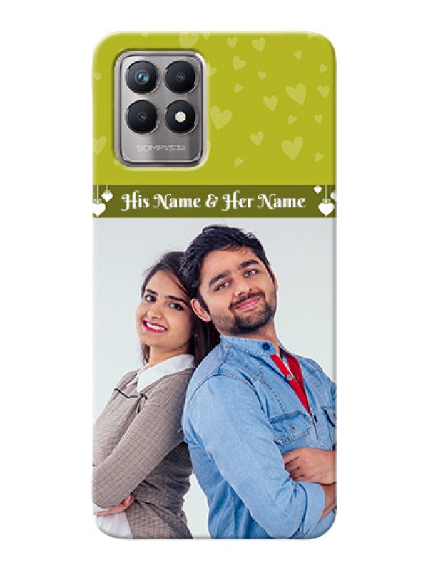 Custom Realme 8i custom mobile covers: You & Me Heart Design