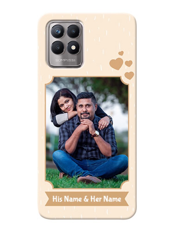 Custom Realme 8i mobile phone cases with confetti love design 