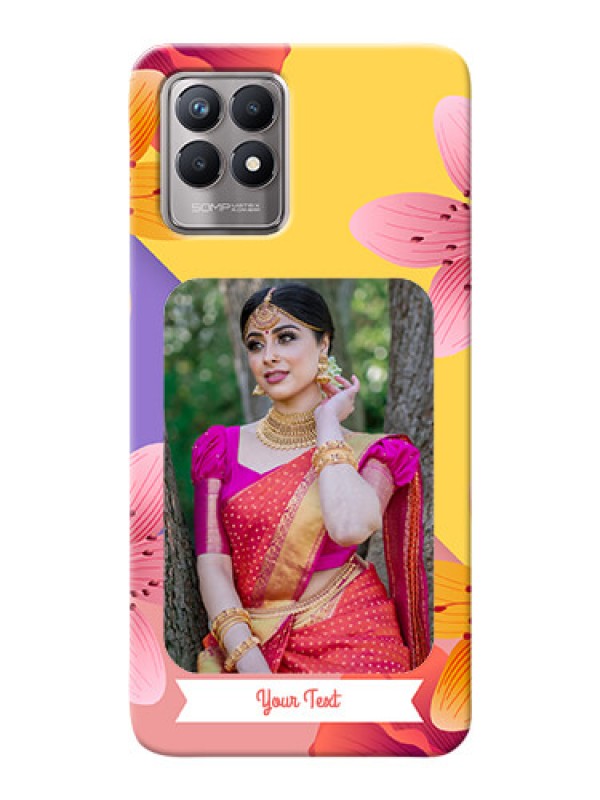 Custom Realme 8i Mobile Covers: 3 Image With Vintage Floral Design