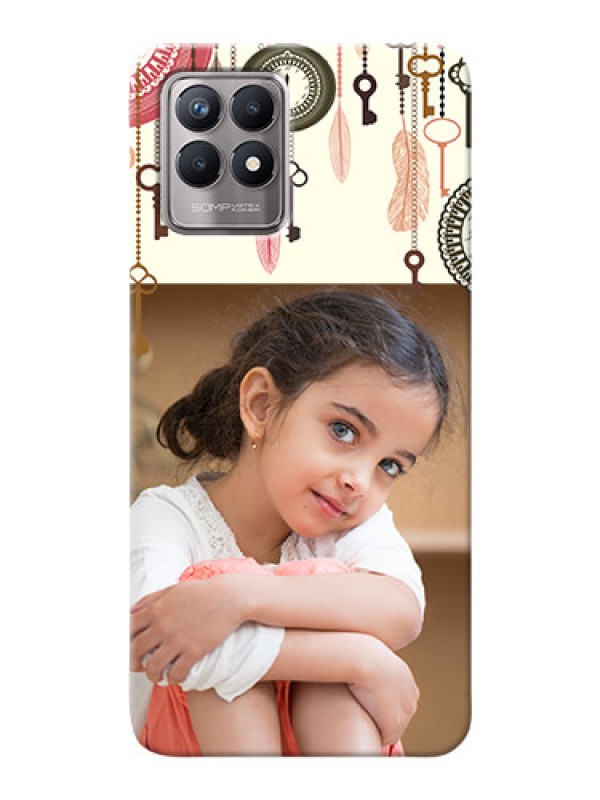 Custom Realme 8i Phone Back Covers: Boho Style Design