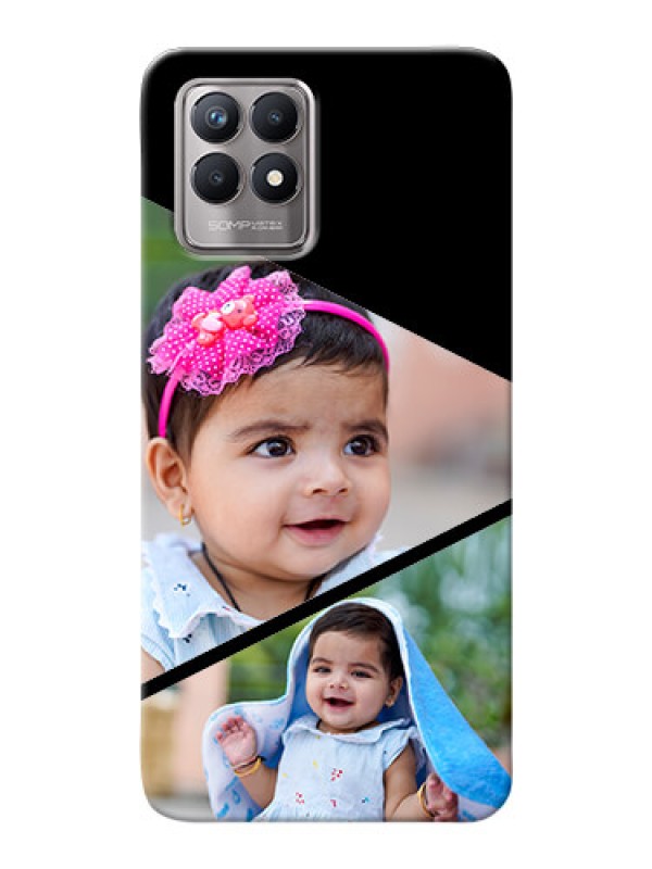 Custom Realme 8i mobile back covers online: Semi Cut Design