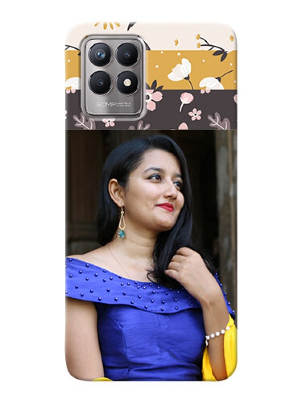 Custom Realme 8i mobile cases online: Stylish Floral Design
