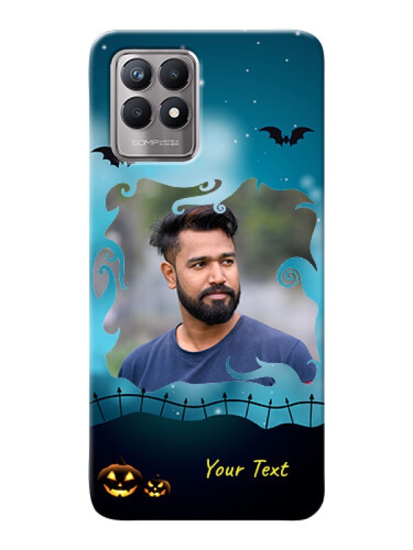 Custom Realme 8i Personalised Phone Cases: Halloween frame design