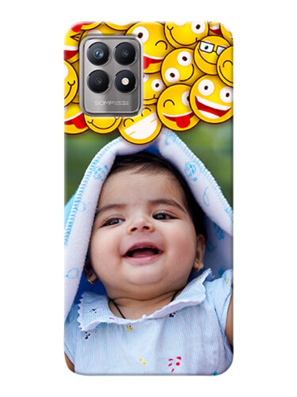 Custom Realme 8i Custom Phone Cases with Smiley Emoji Design