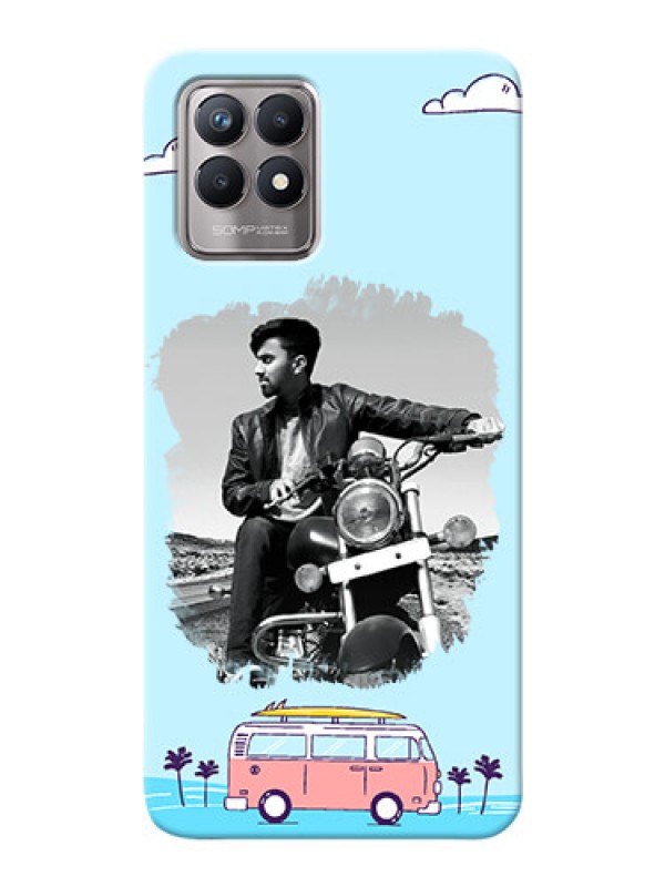 Custom Realme 8i Mobile Covers Online: Travel & Adventure Design