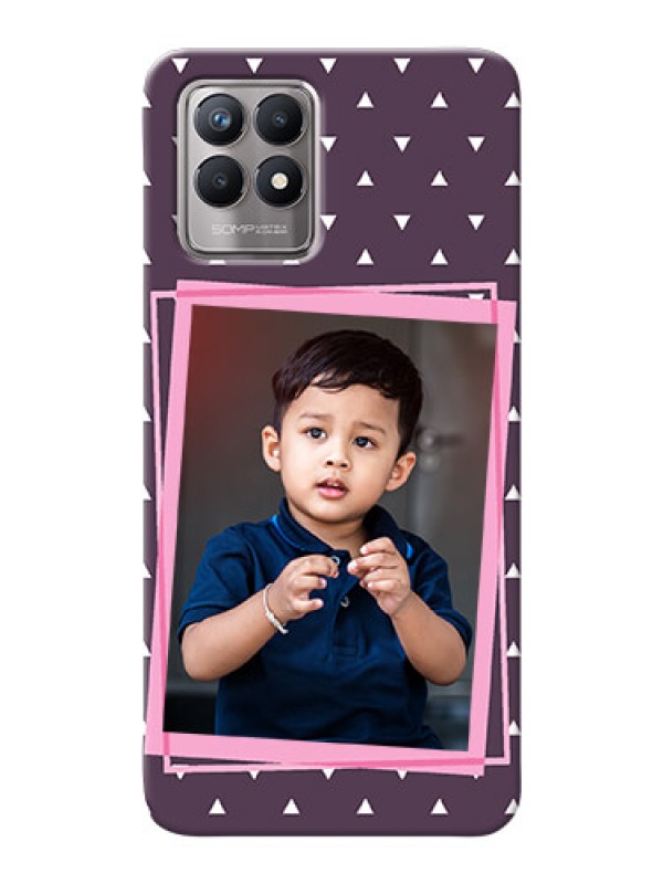 Custom Realme 8i Phone Cases: Triangle Pattern Dotted Design