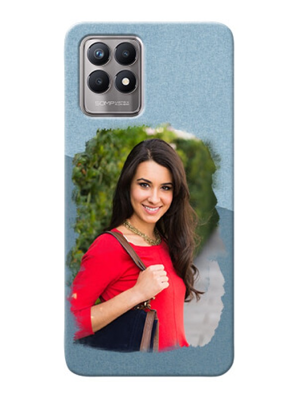 Custom Realme 8i custom mobile phone covers: Grunge Line Art Design