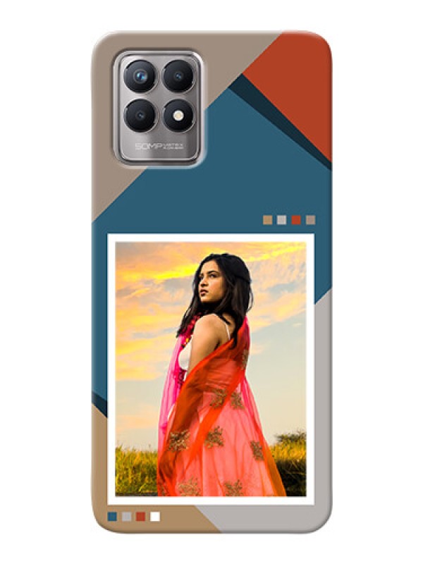 Custom Realme 8I Mobile Back Covers: Retro color pallet Design