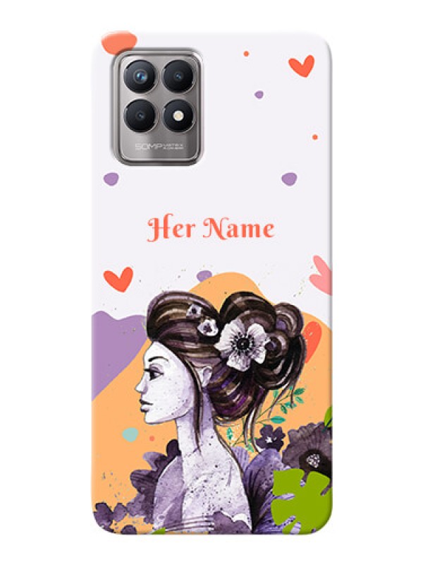 Custom Realme 8I Custom Mobile Case with Woman And Nature Design