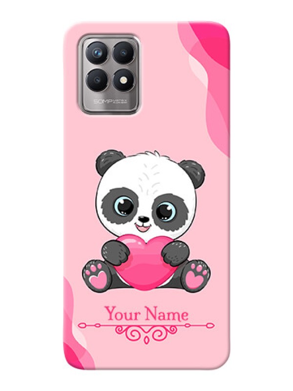 Custom Realme 8I Mobile Back Covers: Cute Panda Design
