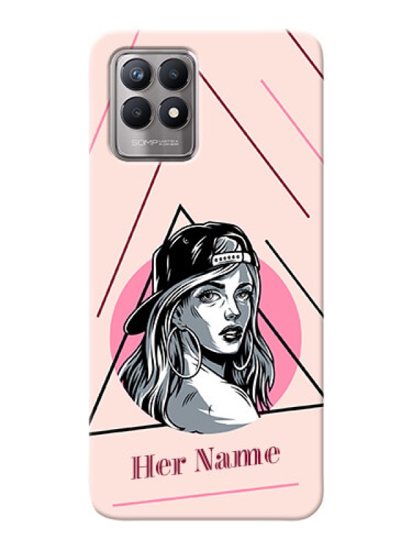 Custom Realme 8I Custom Phone Cases: Rockstar Girl Design