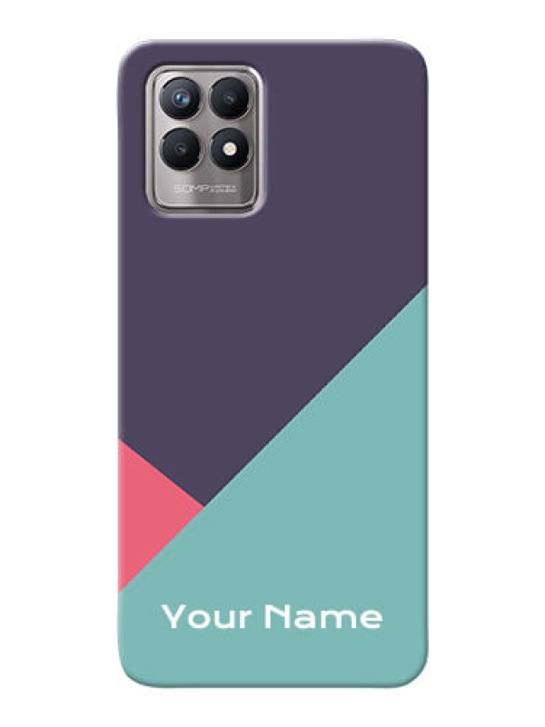 Custom Realme 8I Custom Phone Cases: Tri Color abstract Design