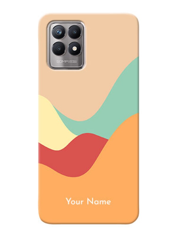 Custom Realme 8I Custom Mobile Case with Ocean Waves Multi-colour Design