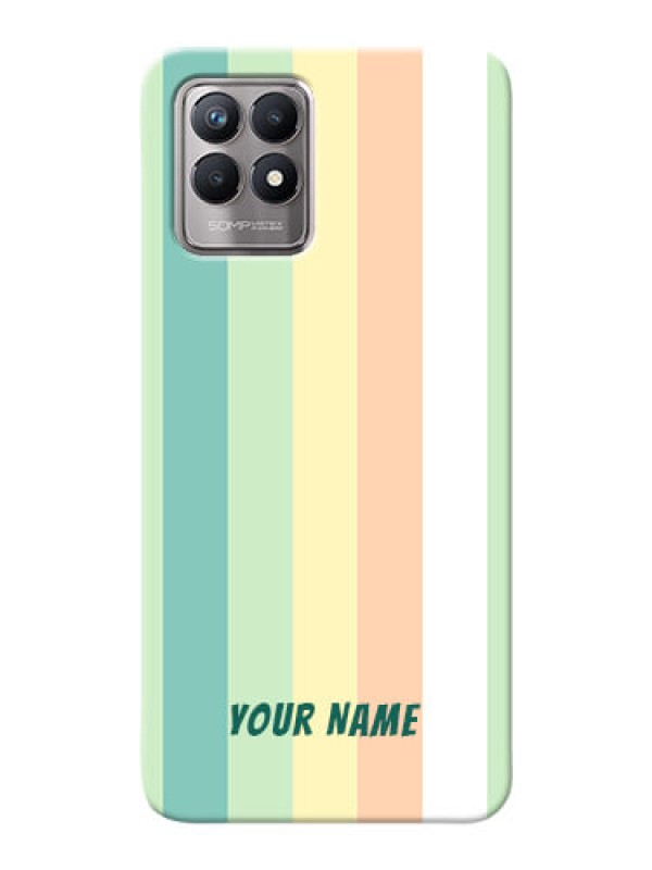 Custom Realme 8I Back Covers: Multi-colour Stripes Design