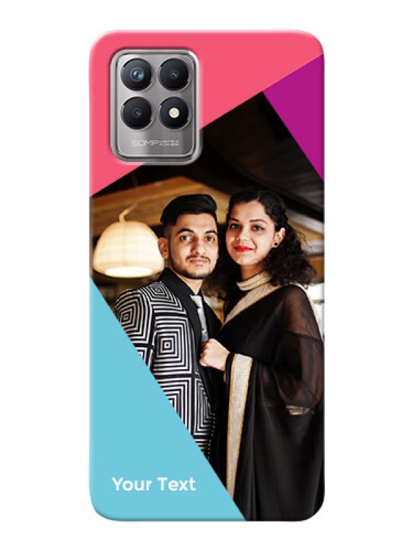 Custom Realme 8I Custom Phone Cases: Stacked Triple colour Design