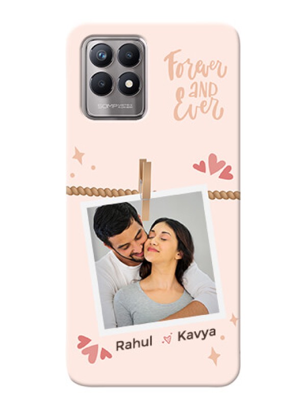 Custom Realme 8I Phone Back Covers: Forever and ever love Design
