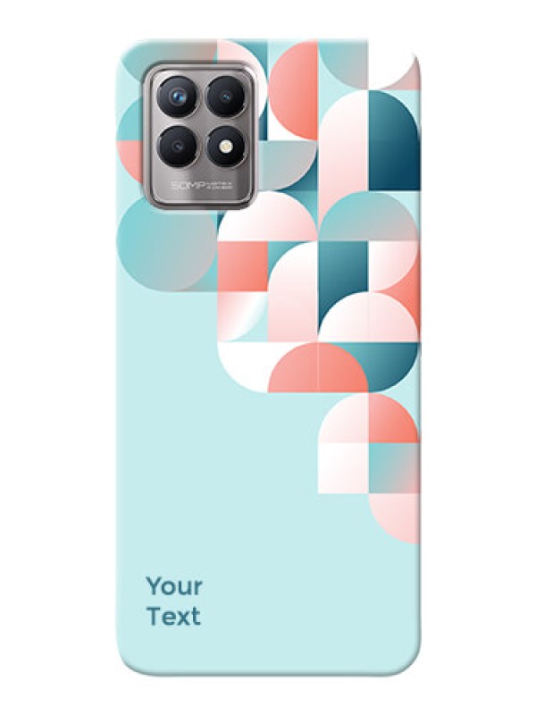 Custom Realme 8I Back Covers: Stylish Semi-circle Pattern Design