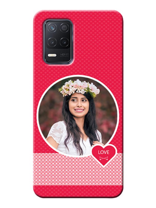 Custom Realme 8s 5G Mobile Covers Online: Pink Pattern Design
