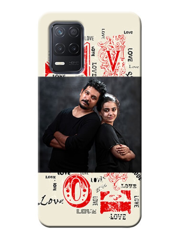 Custom Realme 8s 5G mobile cases online: Trendy Love Design Case