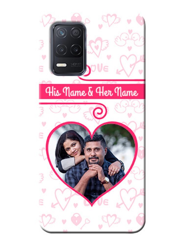 Custom Realme 8s 5G Personalized Phone Cases: Heart Shape Love Design