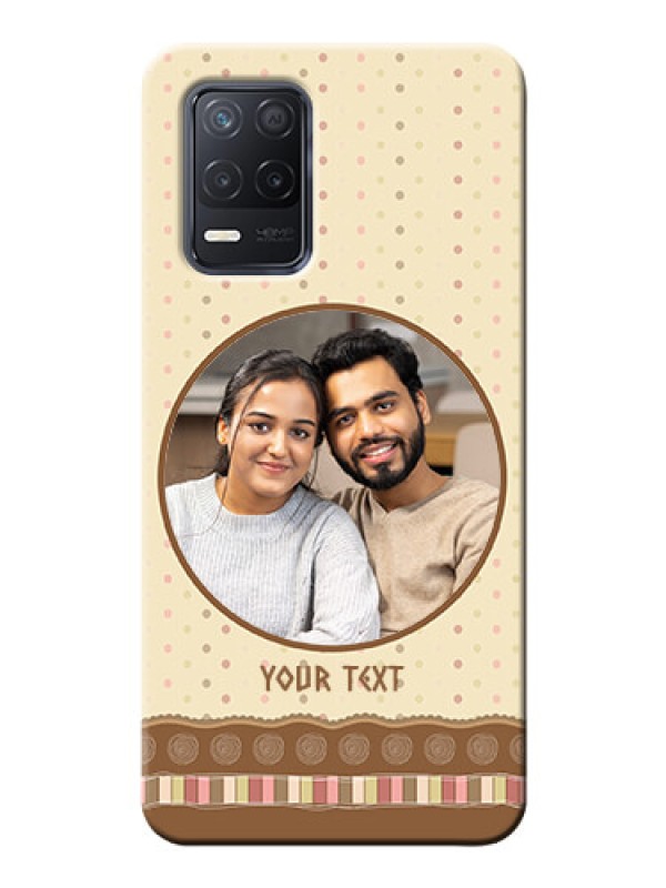 Custom Realme 8s 5G Mobile Cases: Brown Dotted Mobile Case Design