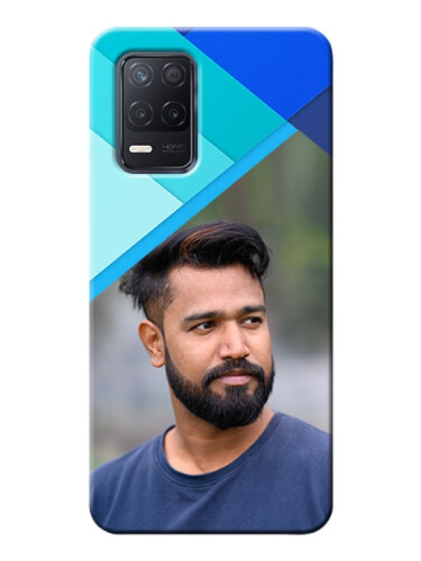 Custom Realme 8s 5G Phone Cases Online: Blue Abstract Cover Design