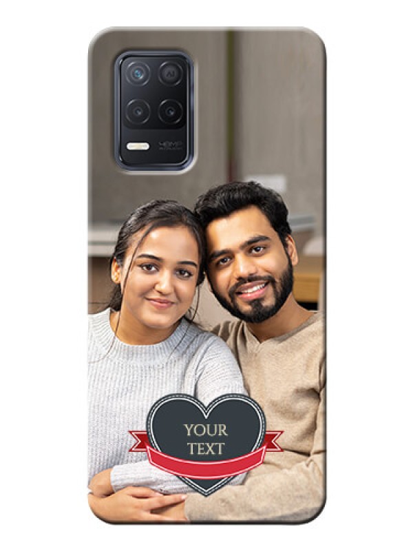 Custom Realme 8s 5G mobile back covers online: Just Married Couple Design