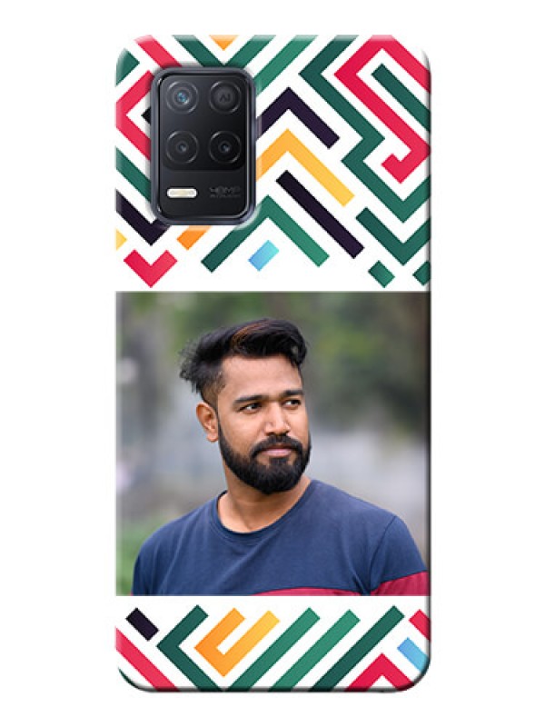 Custom Realme 8S 5G Custom Mobile Case with Colorful Maze Pattern Design