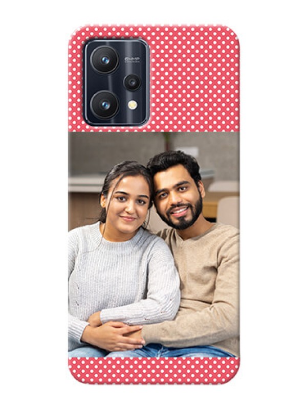 Custom Realme 9 4G Custom Mobile Case with White Dotted Design