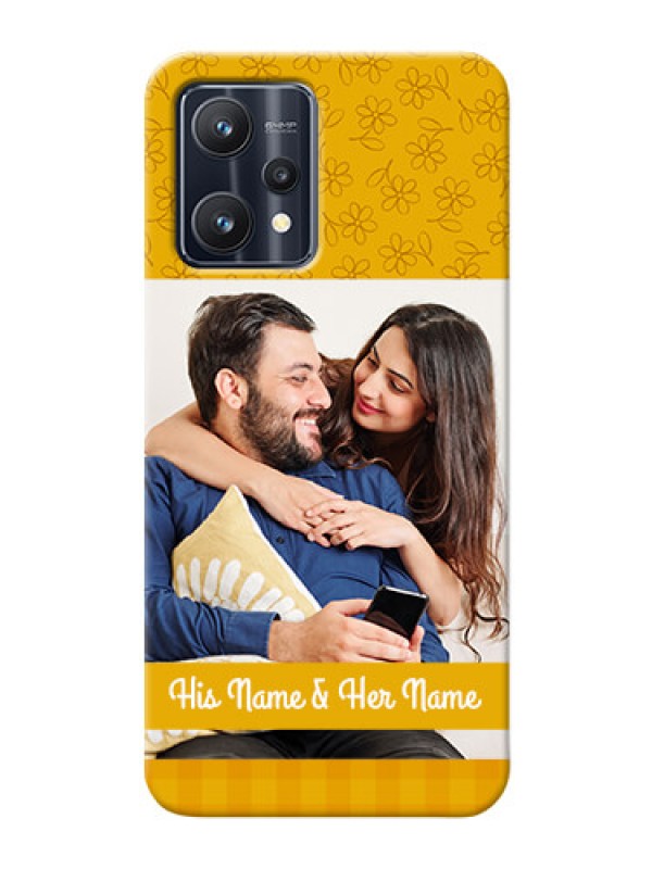 Custom Realme 9 4G mobile phone covers: Yellow Floral Design