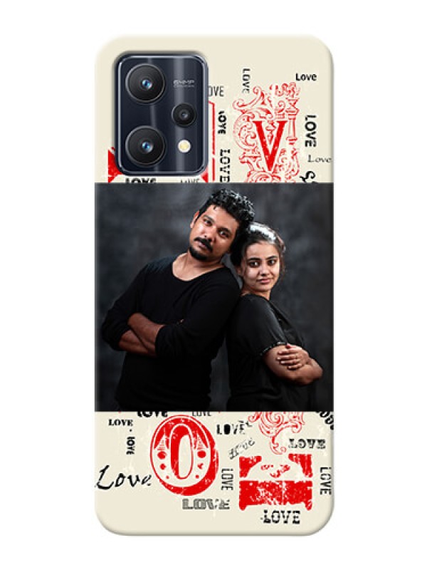 Custom Realme 9 4G mobile cases online: Trendy Love Design Case