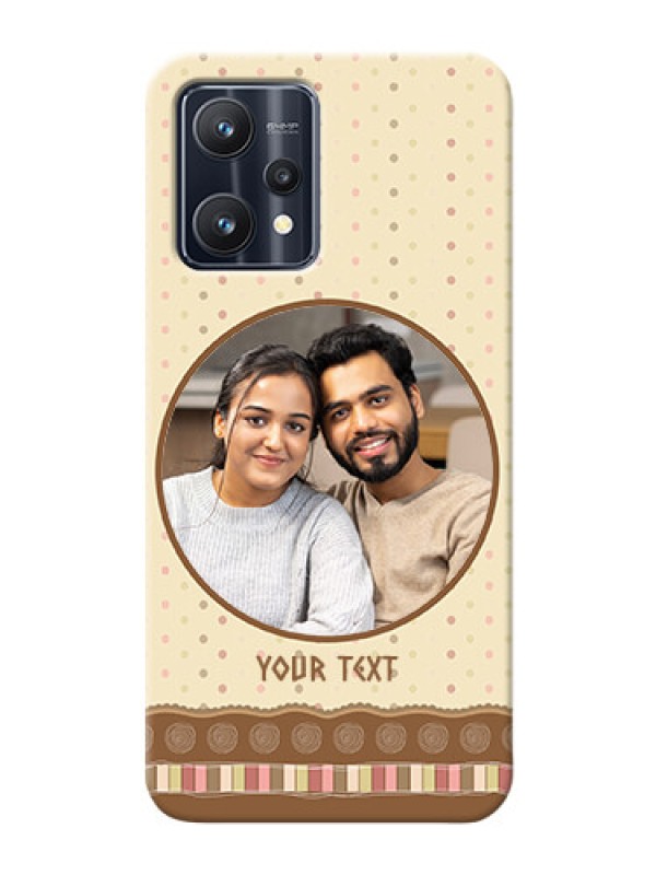 Custom Realme 9 4G Mobile Cases: Brown Dotted Mobile Case Design