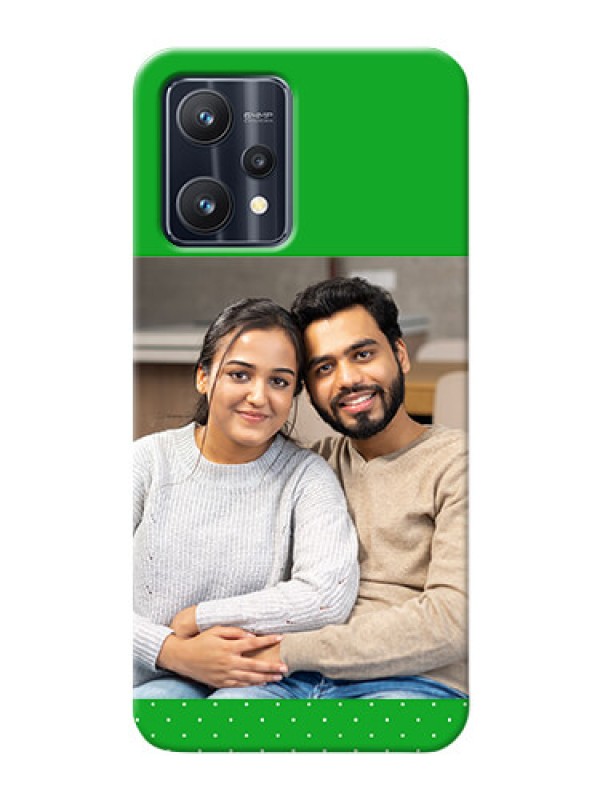 Custom Realme 9 4G Personalised mobile covers: Green Pattern Design