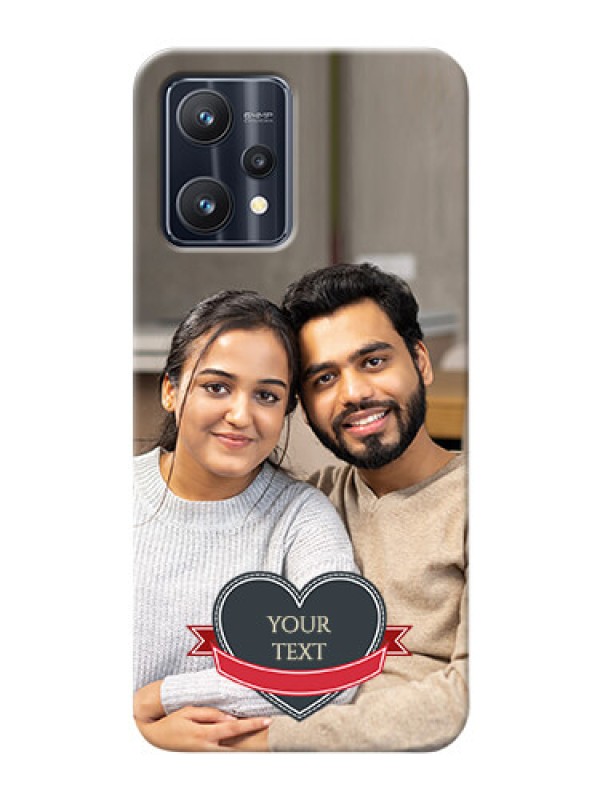 Custom Realme 9 4G mobile back covers online: Just Married Couple Design