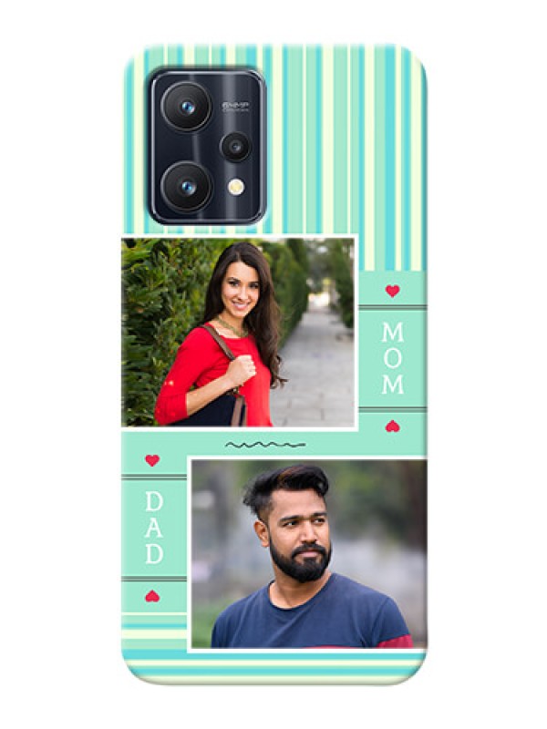 Custom Realme 9 4G custom mobile phone covers: Mom & Dad Pic Design