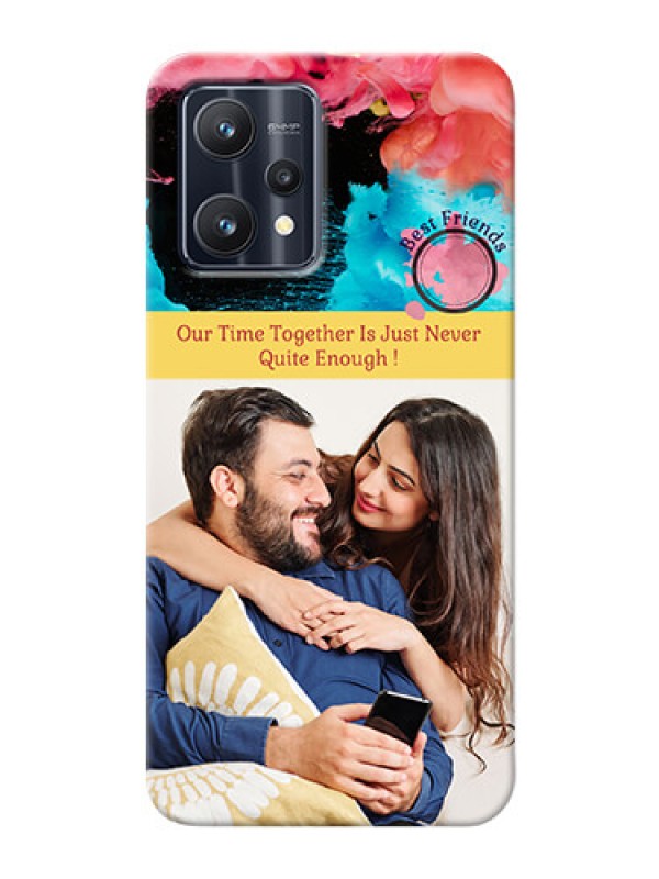 Custom Realme 9 4G Mobile Cases: Quote with Acrylic Painting Design