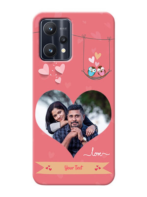 Custom Realme 9 4G custom phone covers: Peach Color Love Design 