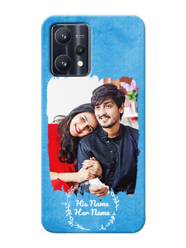Custom Realme 9 4G custom mobile cases: Blue Color Vintage Design
