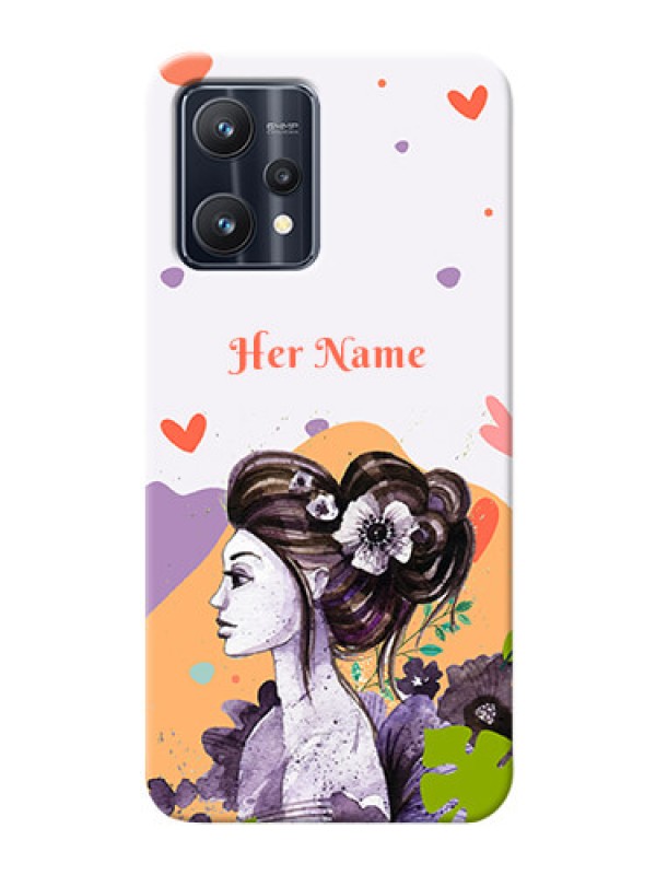 Custom Realme 9 4G Custom Mobile Case with Woman And Nature Design