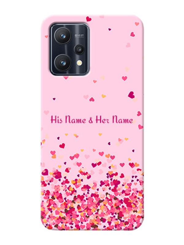 Custom Realme 9 4G Phone Back Covers: Floating Hearts Design