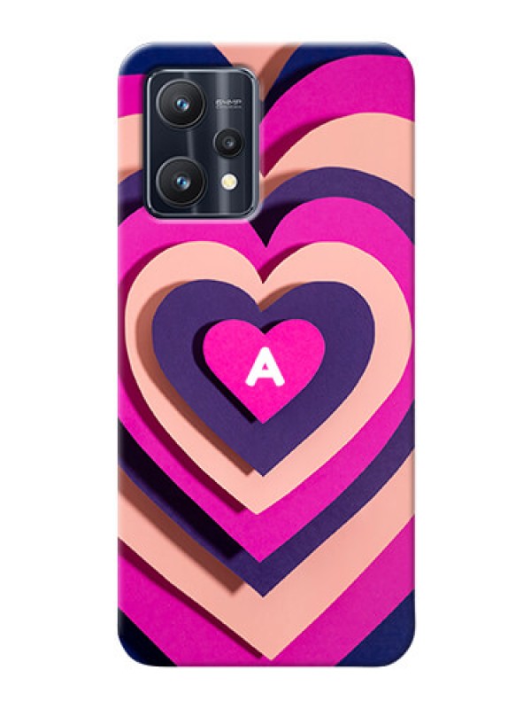 Custom Realme 9 4G Custom Mobile Case with Cute Heart Pattern Design