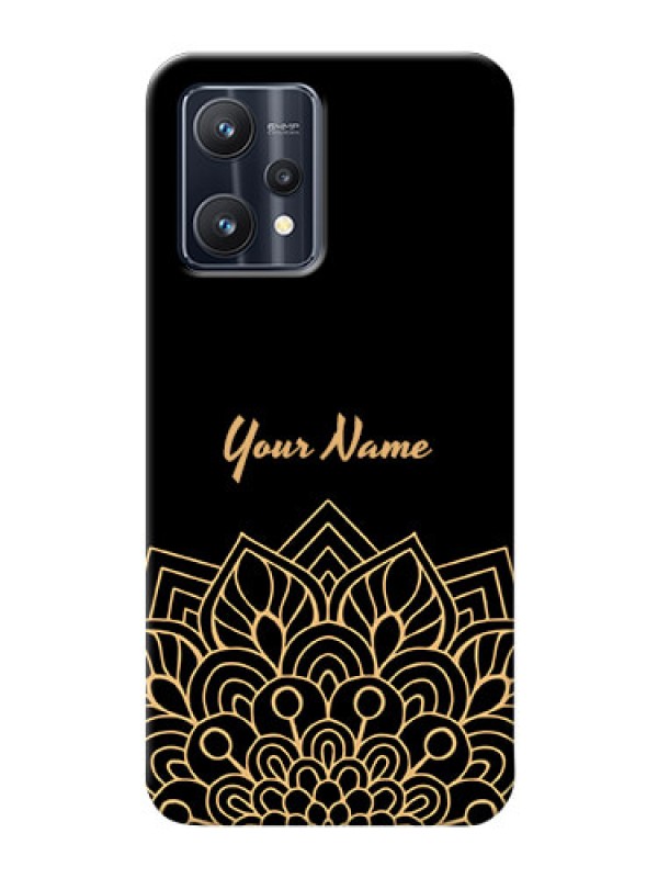Custom Realme 9 4G Back Covers: Golden mandala Design