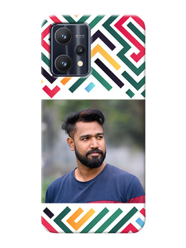 Custom Realme 9 4G Custom Mobile Case with Colorful Maze Pattern Design