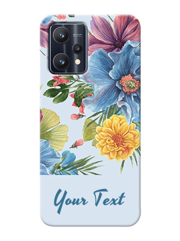 Custom Realme 9 4G Custom Phone Cases: Stunning Watercolored Flowers Painting Design
