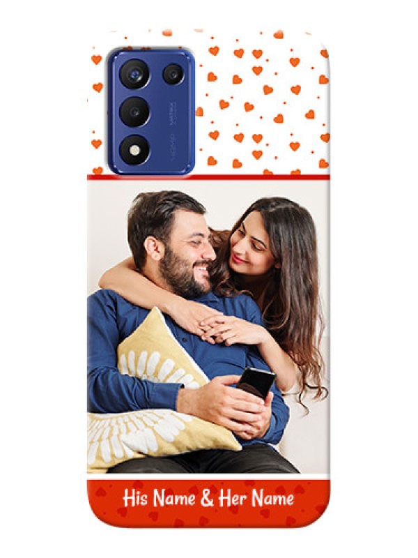 Custom Realme 9 5G Speed Edition Phone Back Covers: Orange Love Symbol Design