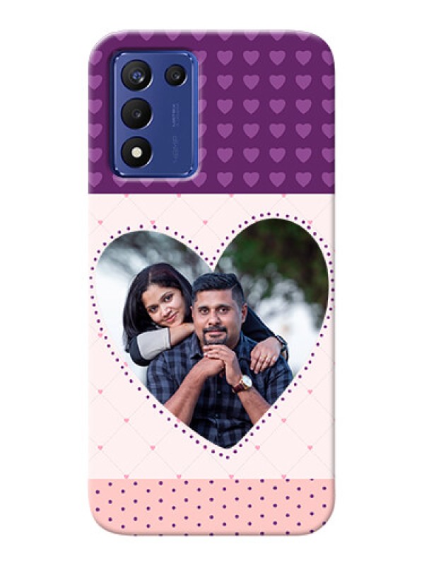 Custom Realme 9 5G Speed Edition Mobile Back Covers: Violet Love Dots Design