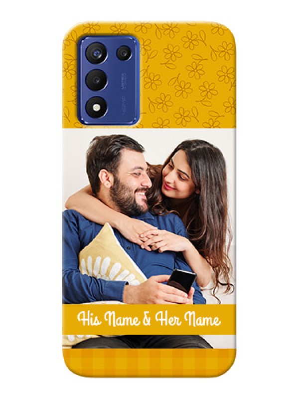 Custom Realme 9 5G Speed Edition mobile phone covers: Yellow Floral Design