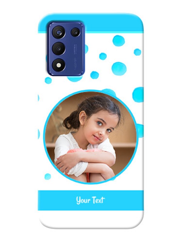 Custom Realme 9 5G Speed Edition Custom Phone Covers: Blue Bubbles Pattern Design