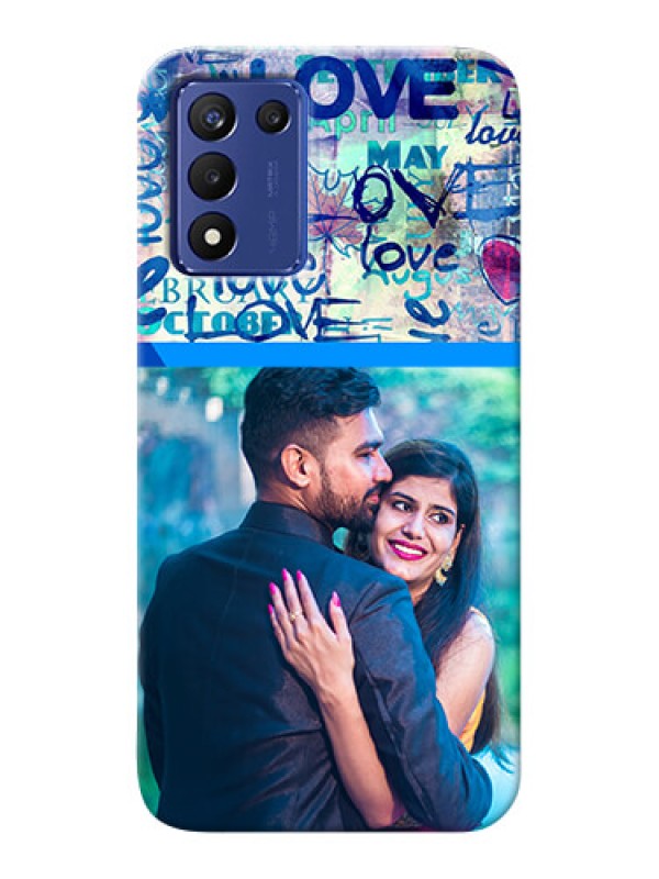 Custom Realme 9 5G Speed Edition Mobile Covers Online: Colorful Love Design