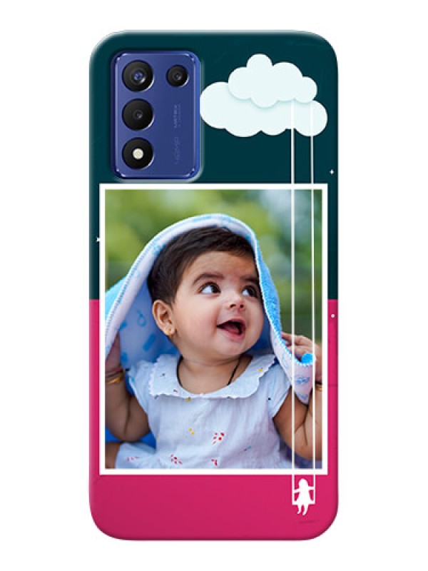 Custom Realme 9 5G Speed Edition custom phone covers: Cute Girl with Cloud Design